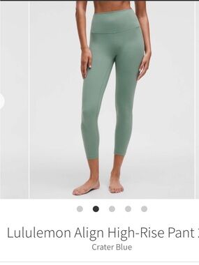 NWT Lululemon Align High Rise Tights 25" Crater Blue Sz 4